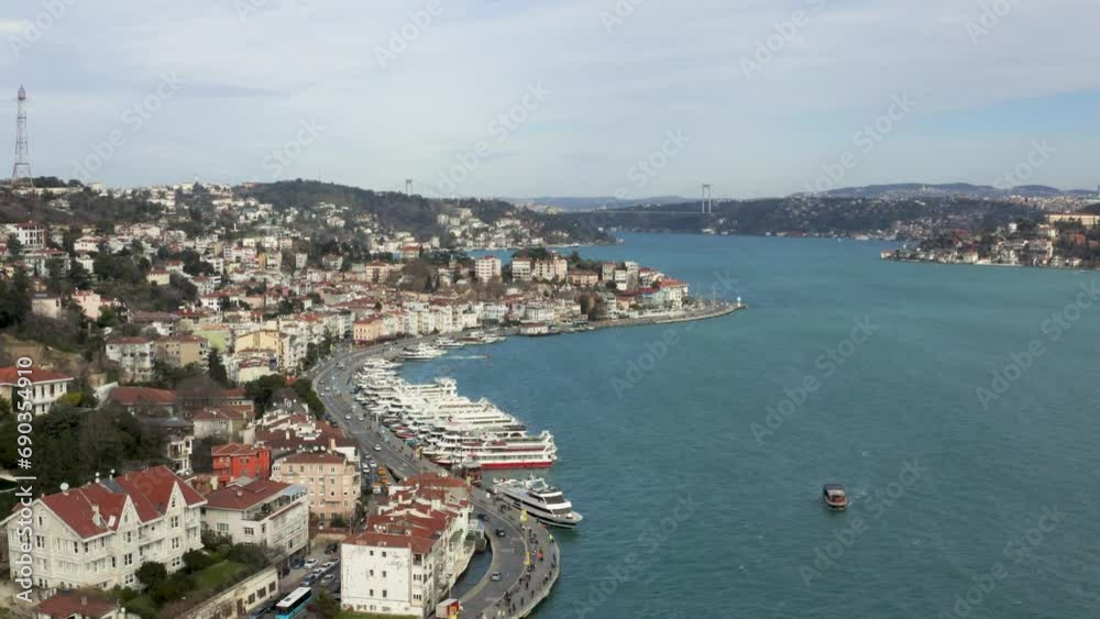 Aerial view of the İstanbul Bosphorus Aerial view of the İstanbul Bosphorus