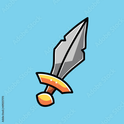 Sword Vector Cartoon Illustration (ID: 690357170)