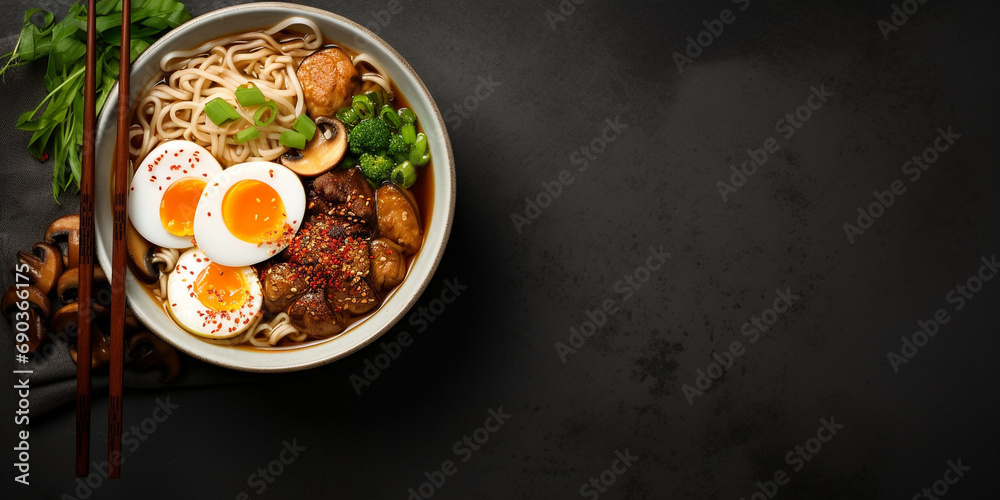 image of ramen bowl wabi sabi style created with Generative Ai image of ramen bowl wabi sabi style created with Generative Ai