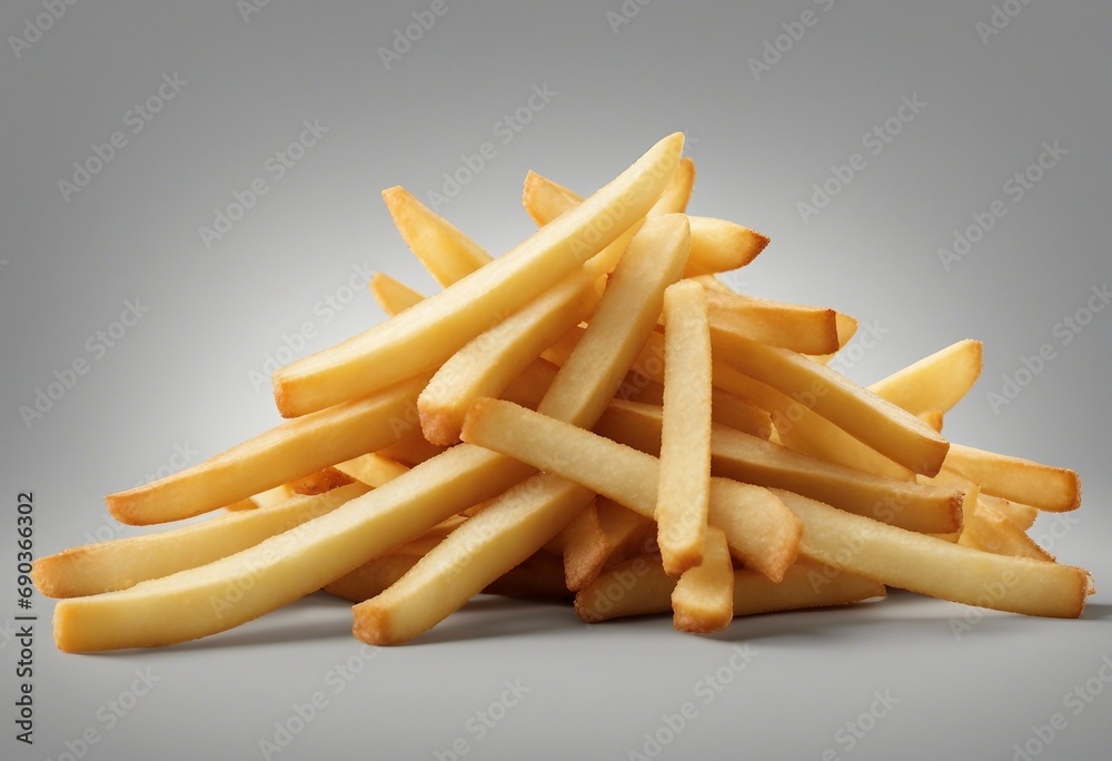 French Fries Isolated on Transparent Background French Fries Isolated on Transparent Background