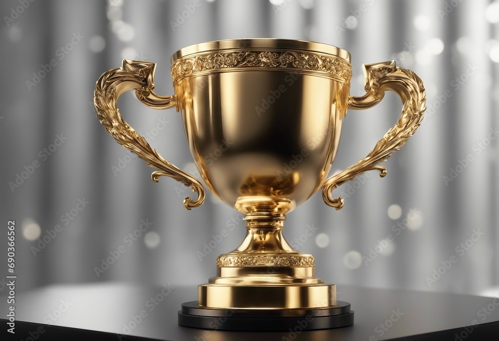 Golden Trophy Cup Isolated on transparent background Golden Trophy Cup Isolated on transparent background