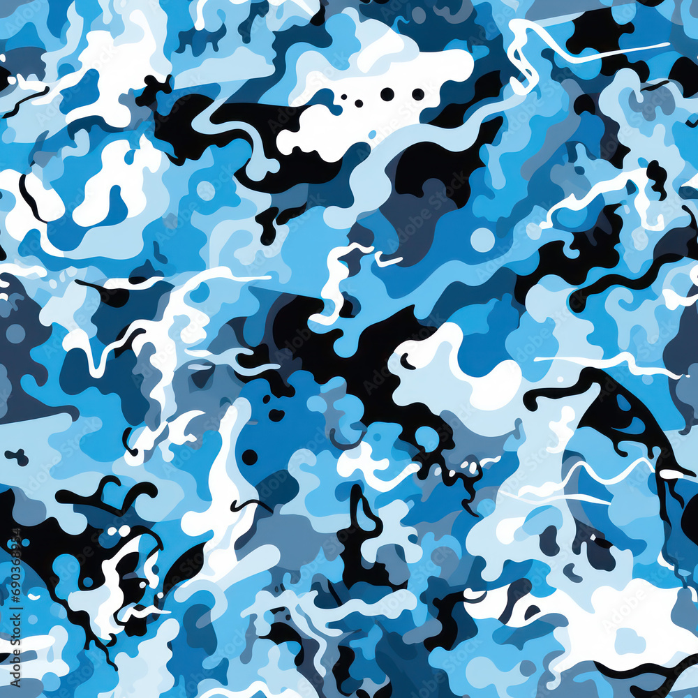 Seamless colorful camouflage pattern background Seamless colorful camouflage pattern background