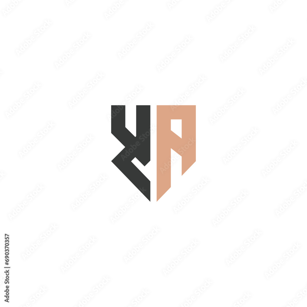 AY, YA, A and Y Abstract initial monogram letter alphabet logo design