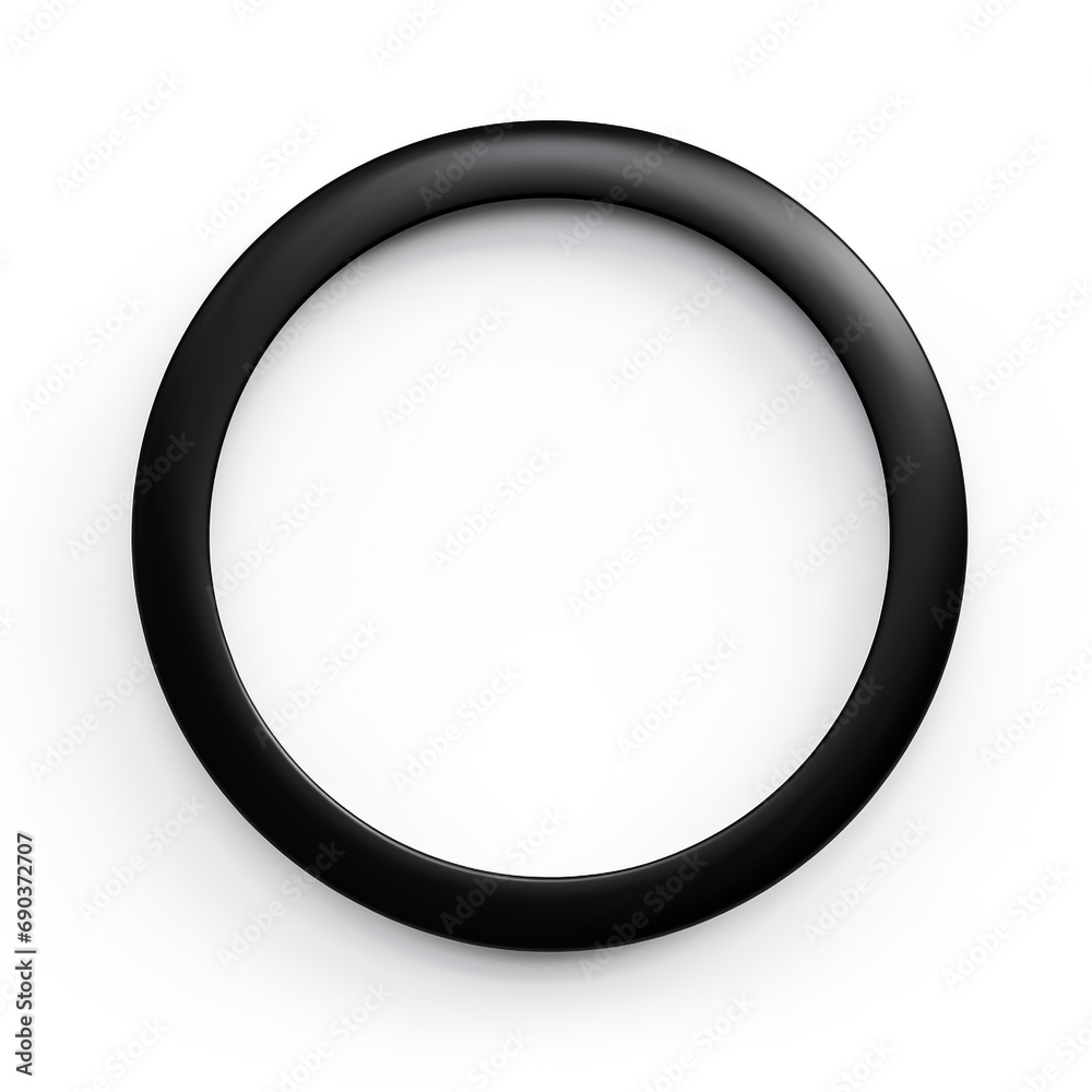 a simple black wide enso circle, regular, partially open, white background created with Generative Ai a simple black wide enso circle, regular, partially open, white background created with Generative Ai