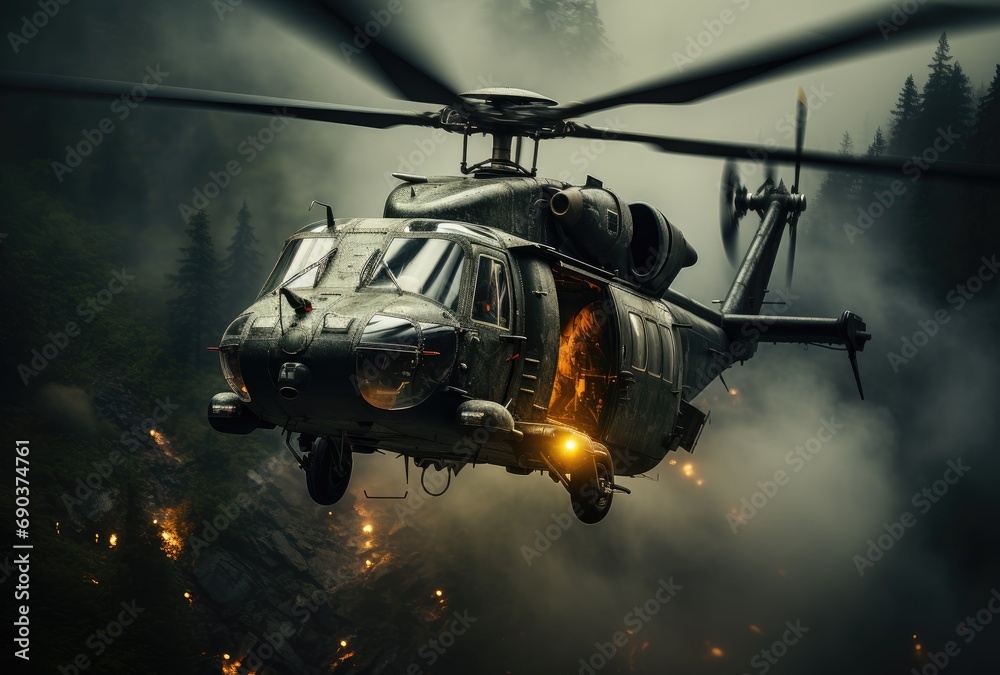 Helicopter military service of the air defense unit Helicopter military service of the air defense unit