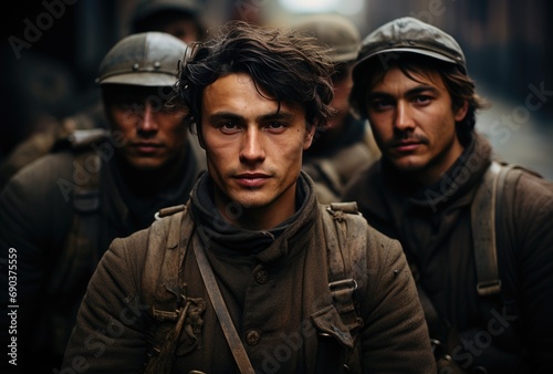 Portrait of men at war © Pinklife