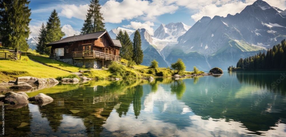 wallpapers of nature in beautiful lake and mountain scenery