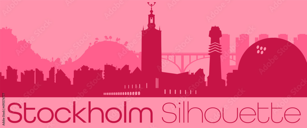 Fototapeta premium Stockholm - Graffiti Styled Vector Logotype Design
