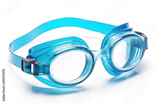 Swimming goggles isolated on white background.