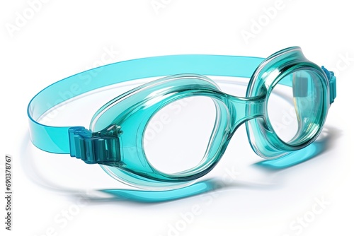 Swimming goggles isolated on white background.