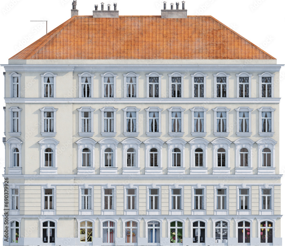 Fototapeta premium Facade view of historical building