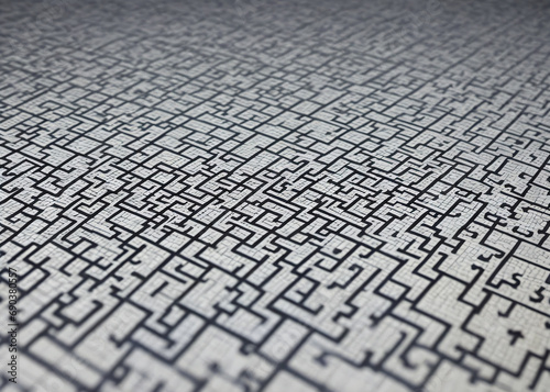 A colorful squares on a screen, abstract pattern. 