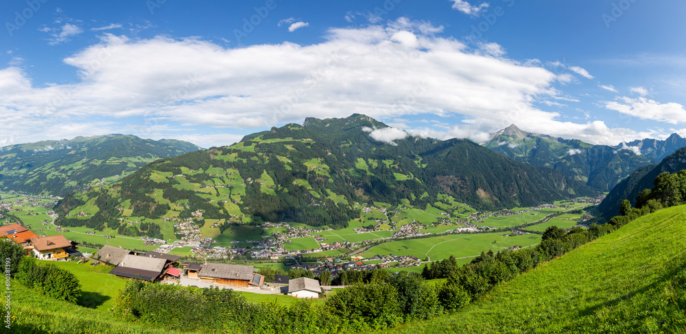 Gerlosstein mountain in Zillertal Alps in Austria