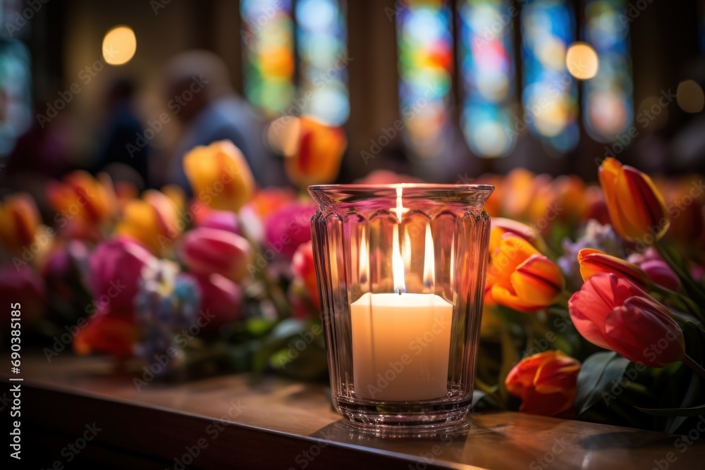 the serene beauty of Easter church services, whether in the tranquil evening or the peaceful morning