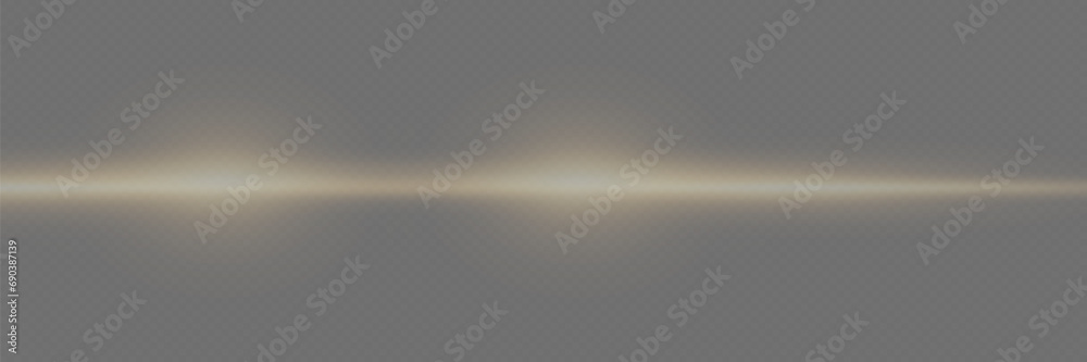 Obraz premium Horizontal highlights. Laser beams of light. Beautiful light flashes. On a transparent background.