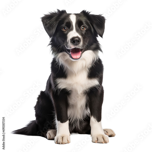 Dog isolated on white background