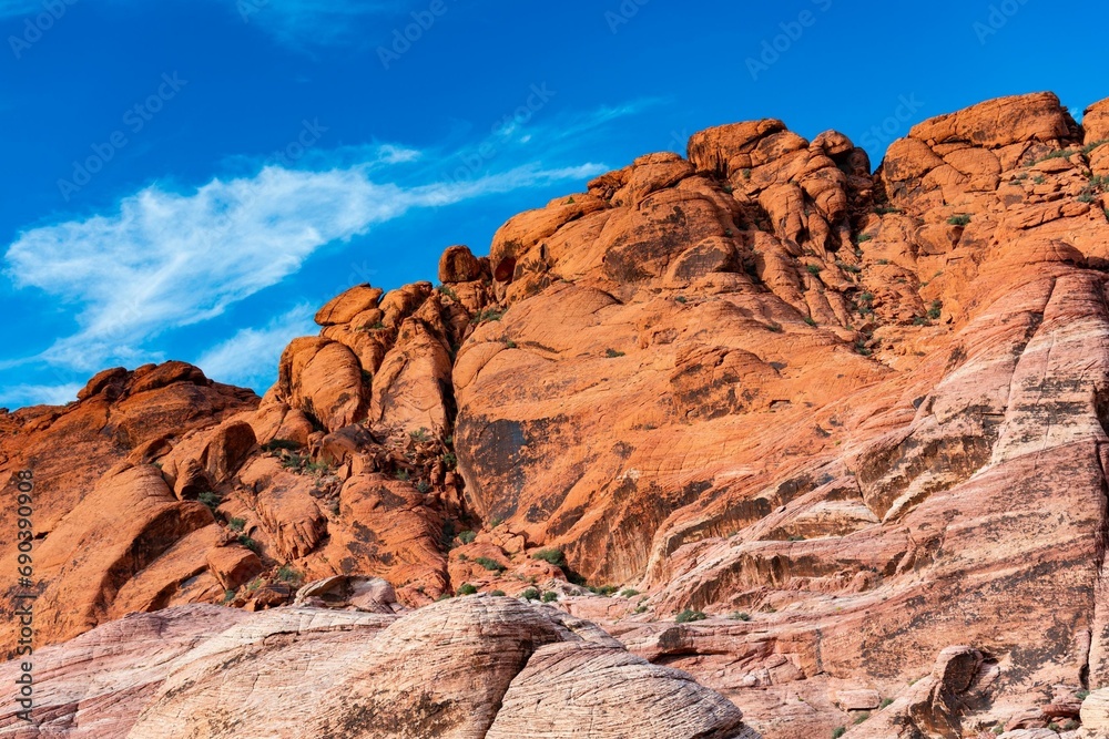 4K Panoramic View of Red Rock Canyon in Las Vegas, Nevada
