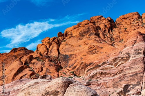 4K Panoramic View of Red Rock Canyon in Las Vegas  Nevada 