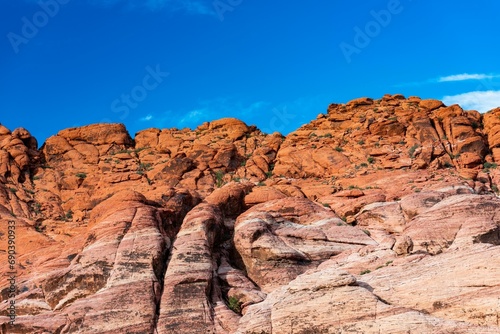 4K Panoramic View of Red Rock Canyon in Las Vegas, Nevada 