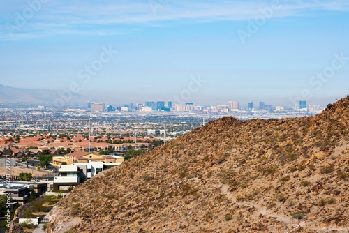 Photography 4K Panoramic View: Las Vegas Valley at Dusk