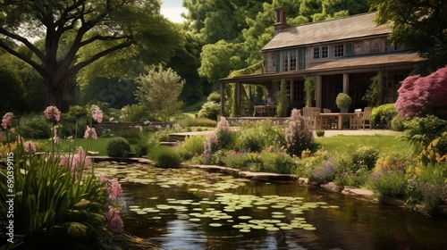 Beautiful country house and garden