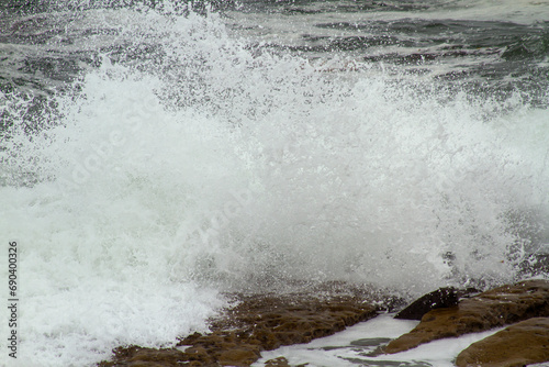 La Jolla California ocean views of rocks and waves