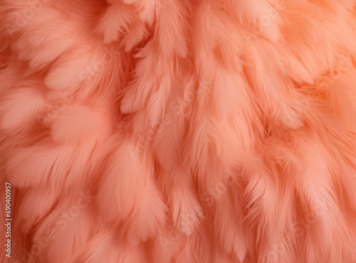 Abstract hairy background in the color of the year 2024 Peach Fuzz