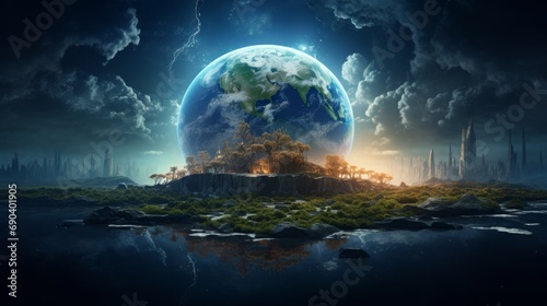 image to use in climate website background, earth theme, climate theme, 16:9