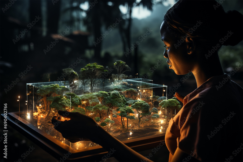futuristic greenhouses for growing seedlings, farming of the future using nanotechnology and artificial intelligence. futuristic greenhouses for growing seedlings, farming of the future using nanotechnology and artificial intelligence.