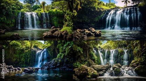 Scenic Maui Waterfall