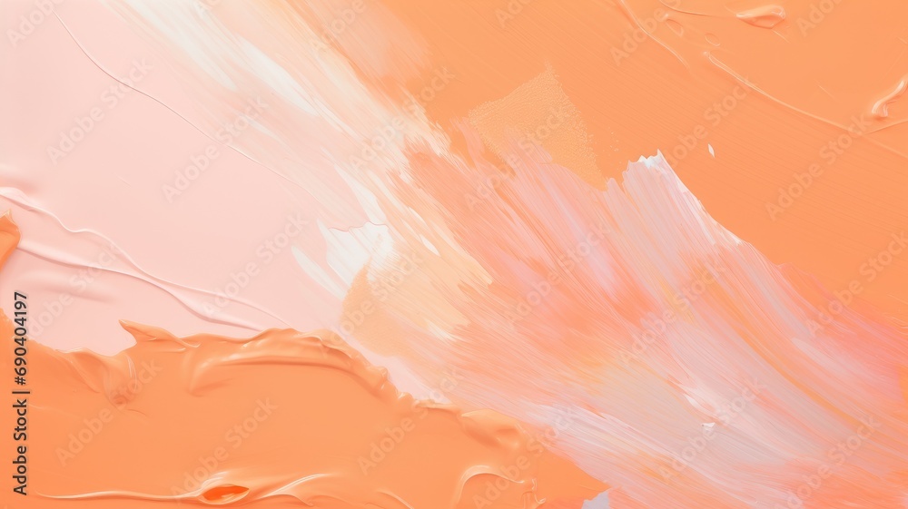Abstract peach and pink paint strokes on a canvas Abstract peach and pink paint strokes on a canvas