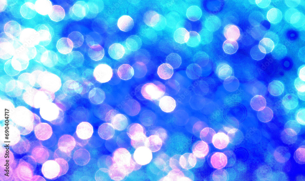 Fototapeta premium Blue bokeh background for seasonal, holidays, celebrations and various design works