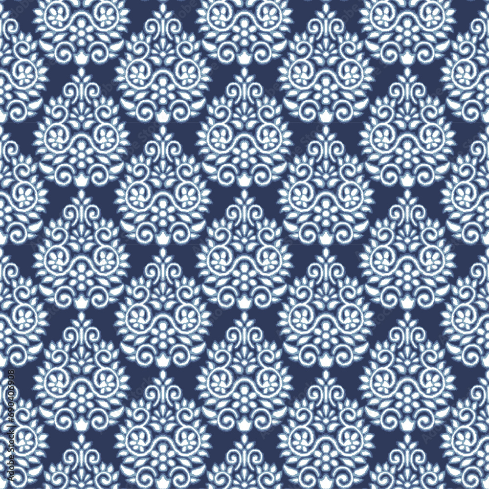 SEAMLESS ART NOUVEAU ARTISTIC DAMASK GEOMETRIC RETRO VINTAGE DITSY ABSTRACT WALLPAPER FABRIC TEXTILE PATTERN SWATCH