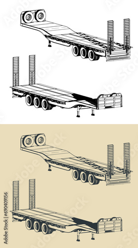 Lowbed trailer