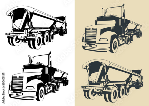 Side dump trailer