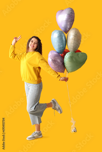 Beautiful young woman with ...