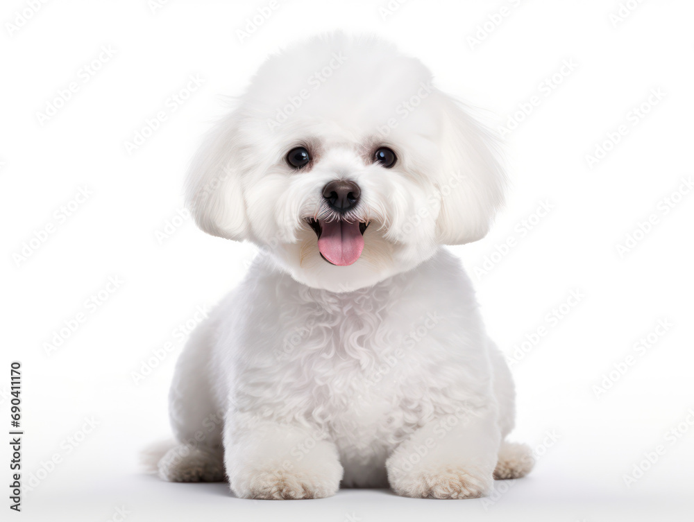 Bichon frisé Studio Shot Isolated on Clear Background, Generative AI Bichon frisé Studio Shot Isolated on Clear Background, Generative AI