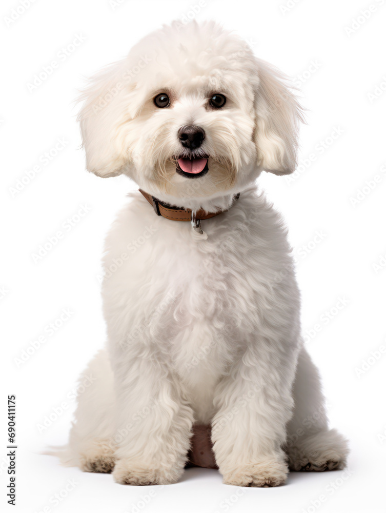 Bichon frisé Studio Shot Isolated on Clear Background, Generative AI