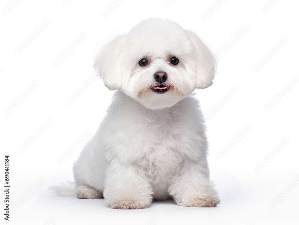 Bichon frisé Studio Shot Isolated on Clear Background, Generative AI Bichon frisé Studio Shot Isolated on Clear Background, Generative AI
