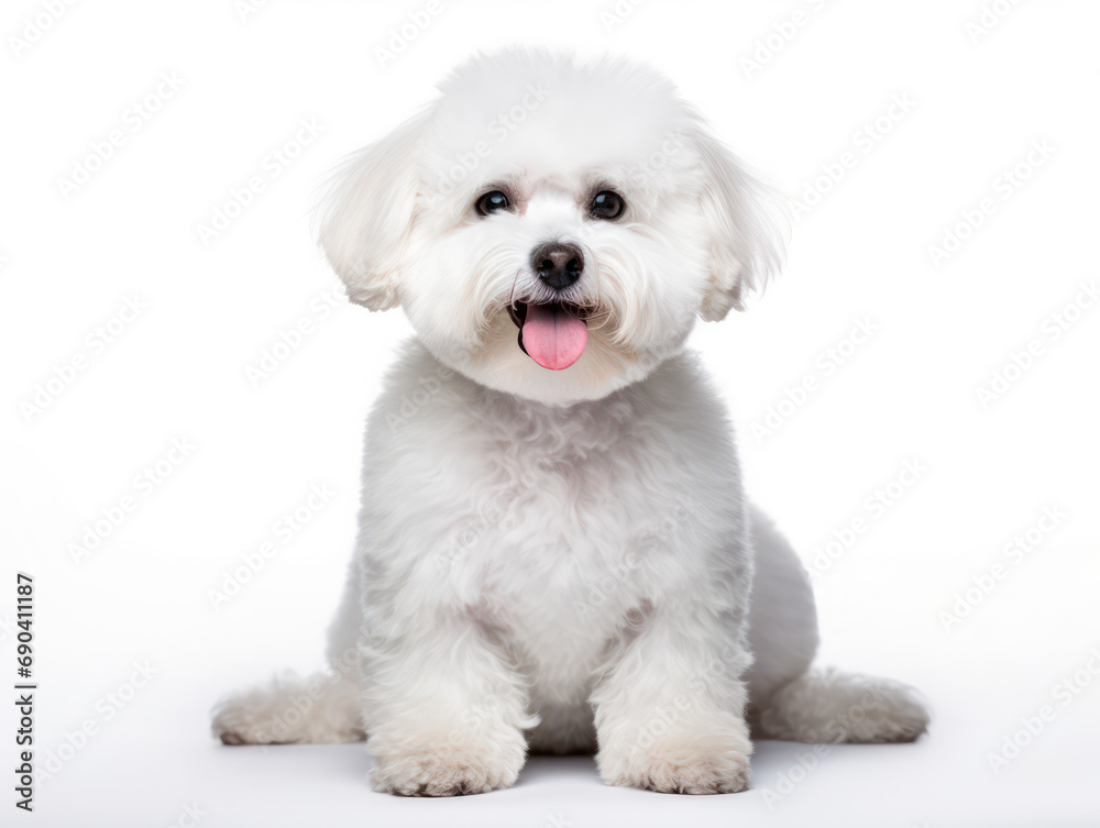Bichon frisé Studio Shot Isolated on Clear Background, Generative AI Bichon frisé Studio Shot Isolated on Clear Background, Generative AI