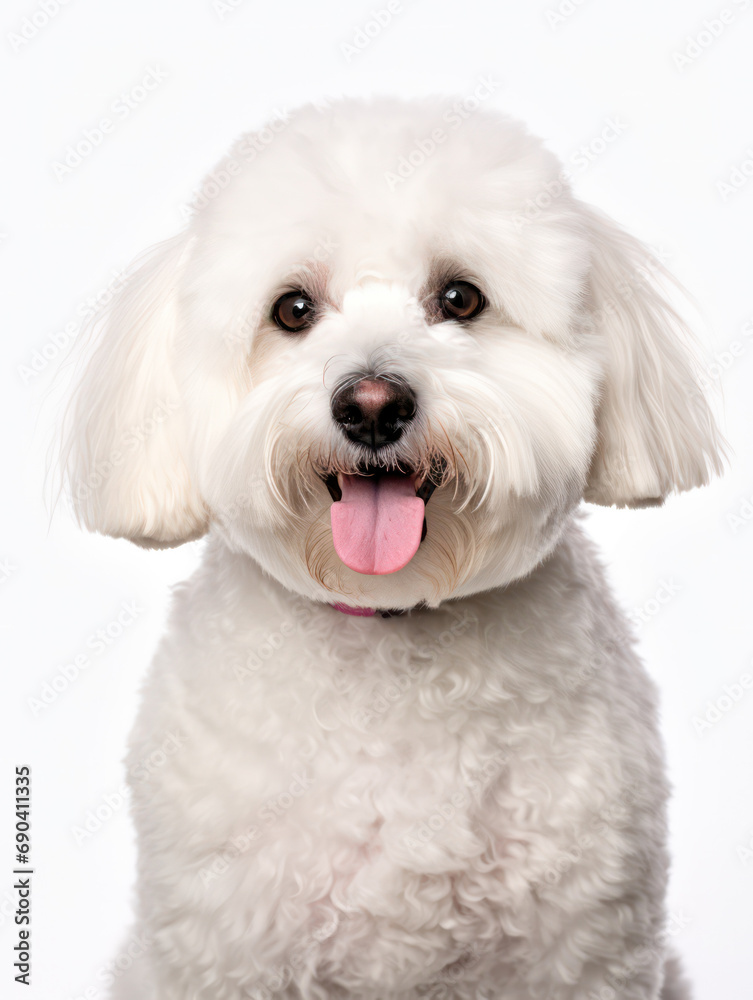 Bichon frisé Studio Shot Isolated on Clear Background, Generative AI