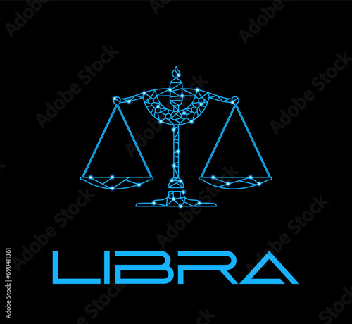 The illustration - zodiac sign in the modern style.