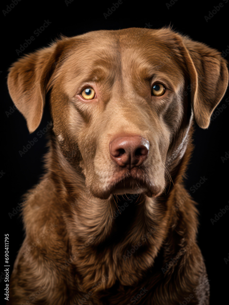 Chesapeake Bay Retriever Dog Studio Shot Isolated on Clear Background, Generative AI Chesapeake Bay Retriever Dog Studio Shot Isolated on Clear Background, Generative AI