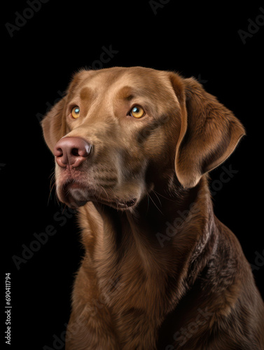 Wallpaper Mural Chesapeake Bay Retriever Dog Studio Shot Isolated on Clear Background, Generative AI Torontodigital.ca