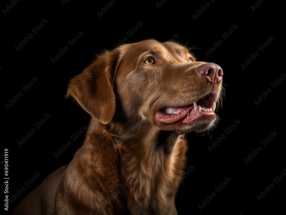 Chesapeake Bay Retriever Dog Studio Shot Isolated on Clear Background, Generative AI Chesapeake Bay Retriever Dog Studio Shot Isolated on Clear Background, Generative AI