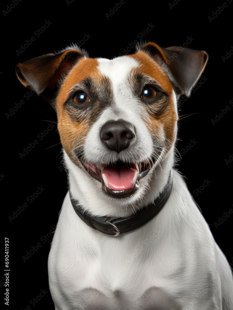 Jack Russel Dog Studio Shot Isolated on Clear Background, Generative AI