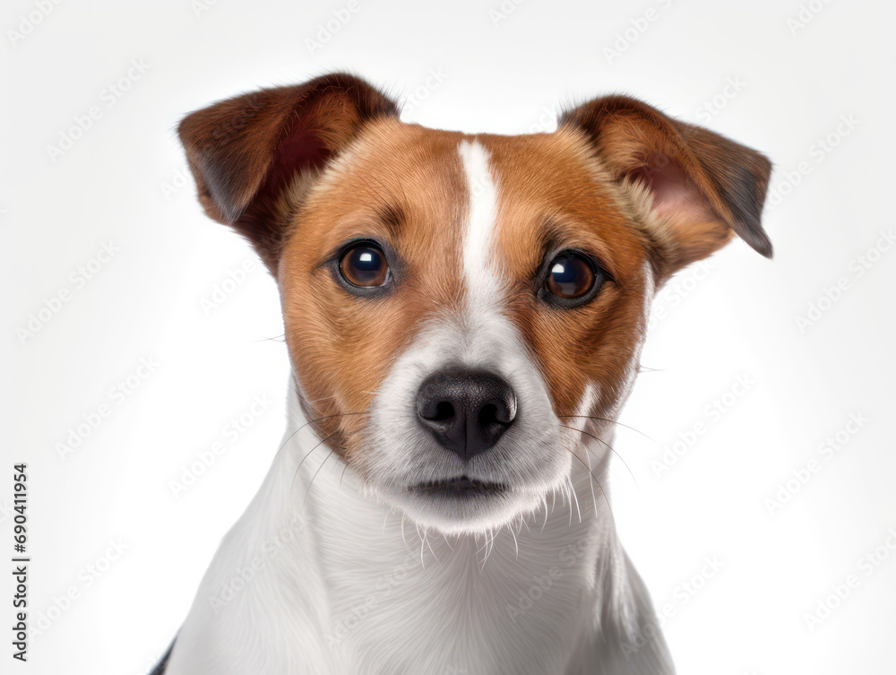 Jack Russel Dog Studio Shot Isolated on Clear Background, Generative AI