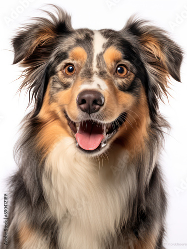 American Shepherd Dog Studio Shot Isolated on Clear Background, Generative AI © Vig