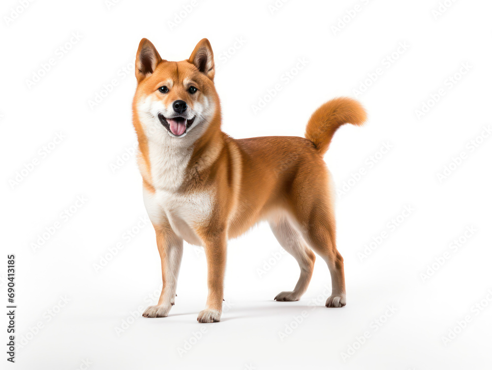 Shiba Inu Dog Studio Shot Isolated on Clear Background, Generative AI Shiba Inu Dog Studio Shot Isolated on Clear Background, Generative AI