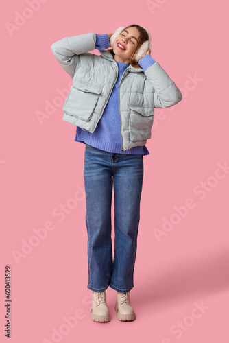 Beautiful young happy woman...